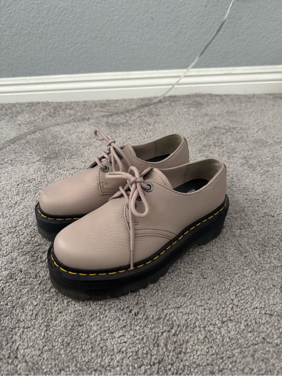 Dr. Martens Shoes - Dr. Martens Oxfords Platform Shoes in Beige